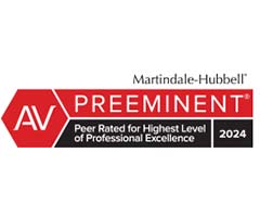 Martindale-Hubbell AV Preeminent | Peer-Rated for Highest Level Of Professional Excellence